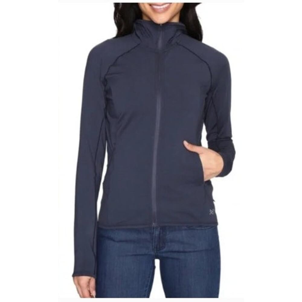 Arc'teryx Women's Adahy Hoody Size‎ Large Grey Blue Outdoor Hiking Gorpcore